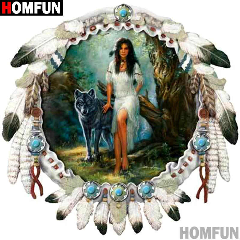 HOMFUN Full Square/Round Drill 5D DIY Diamond Painting "Beautiful wolf" Embroidery Cross Stitch 5D Home Decor A16223
HOMFUN Full Square/Round Drill 5D DIY Diamond Painting "Beautiful wolf" Embroidery Cross Stitch 5D Home Decor A16223