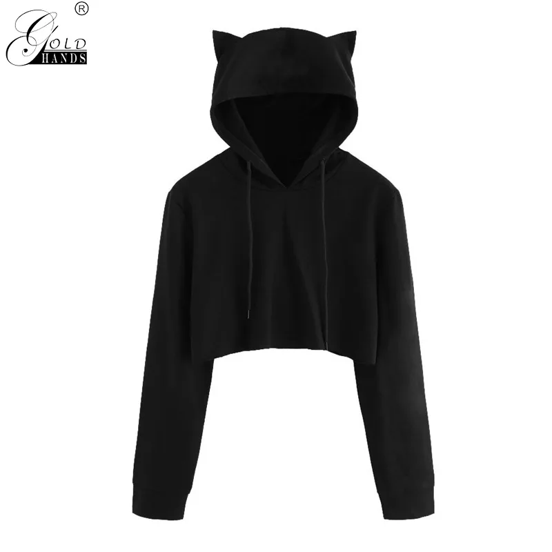 Gold Hands Autumn Winter Women Hooded Solid Short Cotton Sweater Cat Ear Hooded O-neck Fashion Cutely Sweater Free Shipping
Gold Hands Autumn Winter Women Hooded Solid Short Cotton Sweater Cat Ear Hooded O-neck Fashion Cutely Sweater Free Shipping