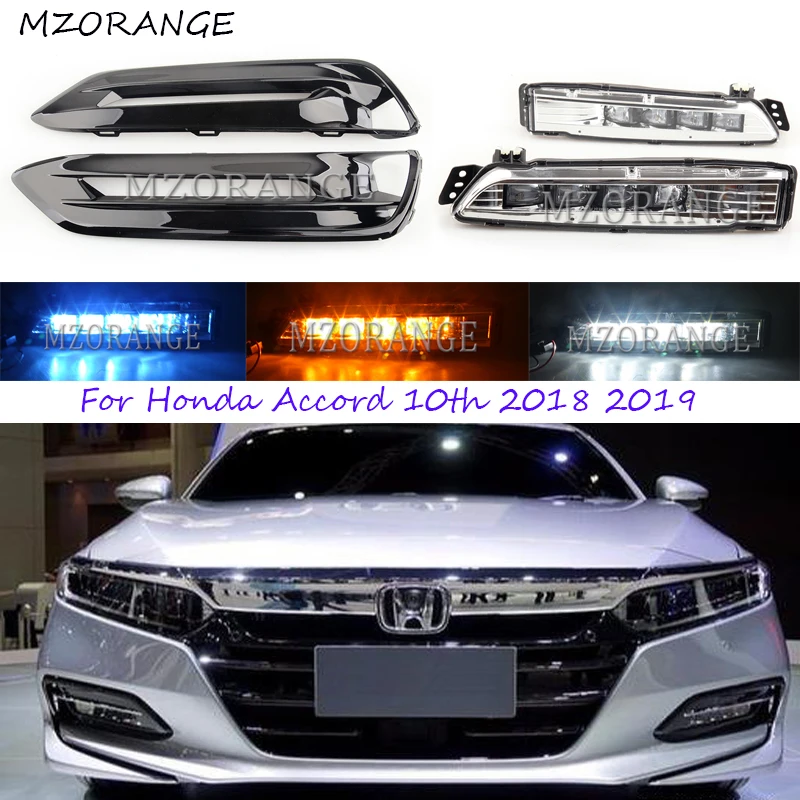 12V LED DRL Daytime Running Light For Honda Accord 2018 2019 Dynamic Turn Yellow Signal Waterproof Car DRL Fog Lamp Day Light
12V LED DRL Daytime Running Light For Honda Accord 2018 2019 Dynamic Turn Yellow Signal Waterproof Car DRL Fog Lamp Day Light