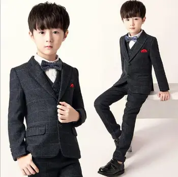2018 Children black formal suits boy blazers set teenagers jacket winter plaid clothes kids wedding coat outfits party costume
2018 Children black formal suits boy blazers set teenagers jacket winter plaid clothes kids wedding coat outfits party costume