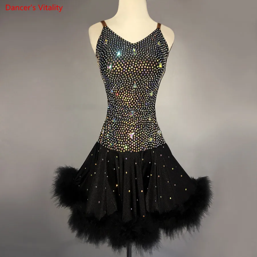 Child Kids Latin Dance Dress Luxury Diamond Women Girls Latin Ballroom Waltz Rumba Samba Dance Stage Performance Costumes
Child Kids Latin Dance Dress Luxury Diamond Women Girls Latin Ballroom Waltz Rumba Samba Dance Stage Performance Costumes