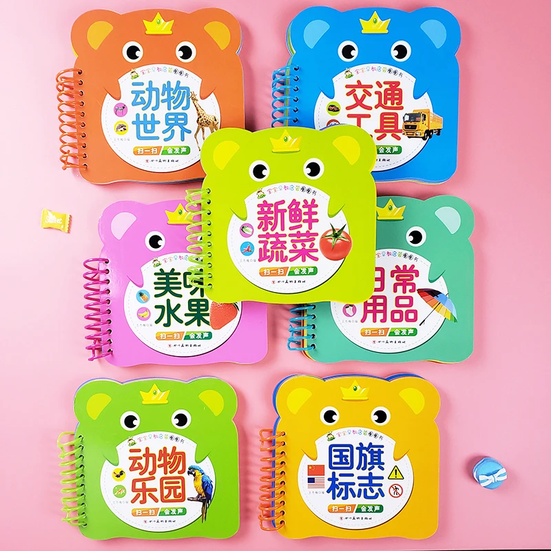 7 pcs/set children book with videos pinyin english for kids/babies Chinese characters pictures board book teaching kids audio
7 pcs/set children book with videos pinyin english for kids/babies Chinese characters pictures board book teaching kids audio