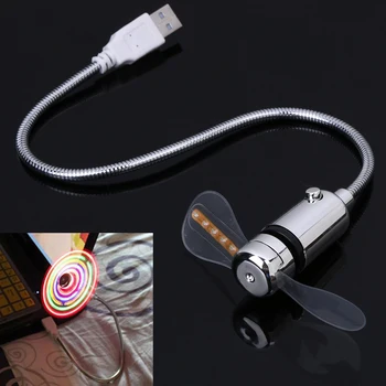 Portable Mini USB2.0 Desk Fan with 5 Color LED Light Switchable strong wind MIni Fan for PC Notebooks USB Gadgets
Portable Mini USB2.0 Desk Fan with 5 Color LED Light Switchable strong wind MIni Fan for PC Notebooks USB Gadgets