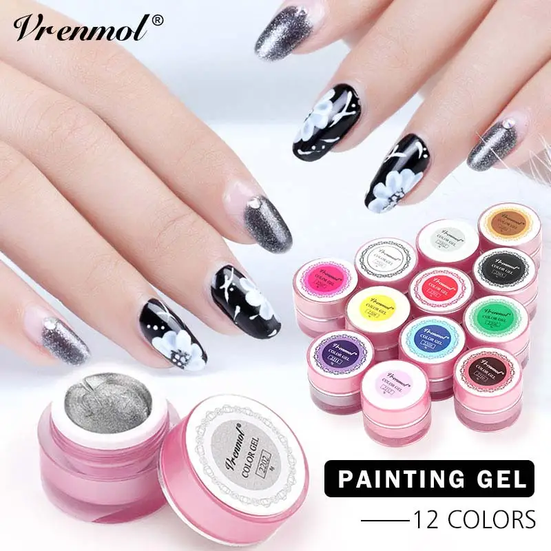 Vrenmol 8g Painting Pattern Soak Off Gel Liner Nail Polish Nail Art DIY Manicure Drawing Painted Dotting Nail Gel Varnish
Vrenmol 8g Painting Pattern Soak Off Gel Liner Nail Polish Nail Art DIY Manicure Drawing Painted Dotting Nail Gel Varnish