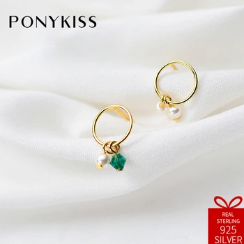 PONYKISS Office 100% 925 Sterling Silver Asymmetric Pearl Round Short Dangle Drop Earrings Women Elegant Jewelry Festival Gift 
PONYKISS Office 100% 925 Sterling Silver Asymmetric Pearl Round Short Dangle Drop Earrings Women Elegant Jewelry Festival Gift