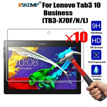 XSKEMP 10Pcs/Lot Wholesale Protective Tablet Guard For Lenovo Tab3 10 Business (TB3-X70F/N/L) 9H Tempered Glass Screen Protector
XSKEMP 10Pcs/Lot Wholesale Protective Tablet Guard For Lenovo Tab3 10 Business (TB3-X70F/N/L) 9H Tempered Glass Screen Protector