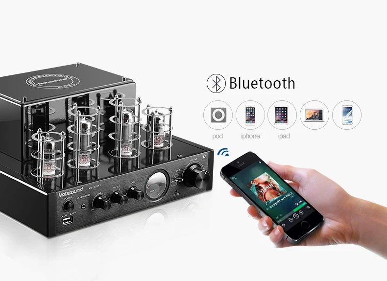 2017NEW Black Nobsound MS-10D MKII Tube Amplifier With Bluetooth/USB/headphone HIFI Stereo AMP Audio 220V
2017NEW Black Nobsound MS-10D MKII Tube Amplifier With Bluetooth/USB/headphone HIFI Stereo AMP Audio 220V