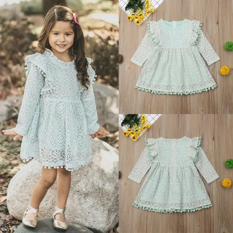 Kids Toddler Baby Girl Ruffles Tassel Long Sleeve Lace Patchwork Dress Princess Party Boho Hippy Floral Dresses
Kids Toddler Baby Girl Ruffles Tassel Long Sleeve Lace Patchwork Dress Princess Party Boho Hippy Floral Dresses