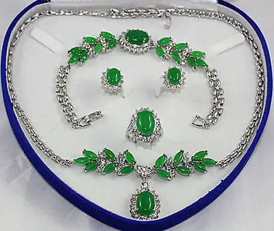jewelry set green jade silver crystl Earring Bracelet Necklace Ring 18K gold plated watch wholesale Quartz stone CZ crystal
jewelry set green jade silver crystl Earring Bracelet Necklace Ring 18K gold plated watch wholesale Quartz stone CZ crystal