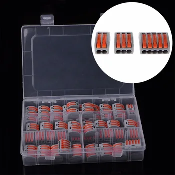 60pcs Mayitr Terminal Block Flexible Operating Lever Home Compact Splicing Connector Wire 2 3 5 Pole Electric Cable Clamp Nut
60pcs Mayitr Terminal Block Flexible Operating Lever Home Compact Splicing Connector Wire 2 3 5 Pole Electric Cable Clamp Nut