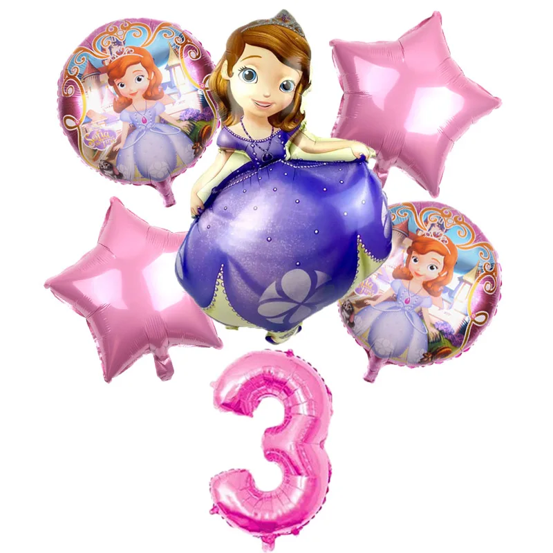 6Pcs Big Princess Sofia Themed Party Decor Helium Balloons Birthday Party 32 Inch Number Balloon Kid Toys Baby Shower Globos
6Pcs Big Princess Sofia Themed Party Decor Helium Balloons Birthday Party 32 Inch Number Balloon Kid Toys Baby Shower Globos