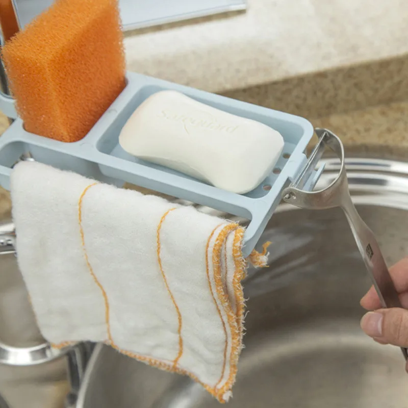 Kitchen Bathroom Tool Storage Holder Faucet Clip Adjustable Towel Stand Rack Soap Sponge Dish Cloth Draining Organizer Shelf
Kitchen Bathroom Tool Storage Holder Faucet Clip Adjustable Towel Stand Rack Soap Sponge Dish Cloth Draining Organizer Shelf