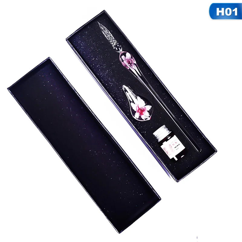 Vintage Handmade Art Elegant Crystal Floral Glass Dip Pen Sign Ink Pens Gift NEW Drop Ship
Vintage Handmade Art Elegant Crystal Floral Glass Dip Pen Sign Ink Pens Gift NEW Drop Ship