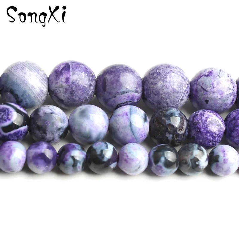 Wholesale Round Natural Stone Beads Purple Fire Agates For Jewelry Making DIY Fashion Onyx Bracelet Necklace 6 8 10mm 15 inches
Wholesale Round Natural Stone Beads Purple Fire Agates For Jewelry Making DIY Fashion Onyx Bracelet Necklace 6 8 10mm 15 inches