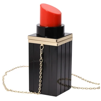 3PCS / LOT Personality Black Lipstick Shape Designer Wedding Party Clutch Evening Bags Women Shoulder Crossbody Bag Purses
3PCS / LOT Personality Black Lipstick Shape Designer Wedding Party Clutch Evening Bags Women Shoulder Crossbody Bag Purses