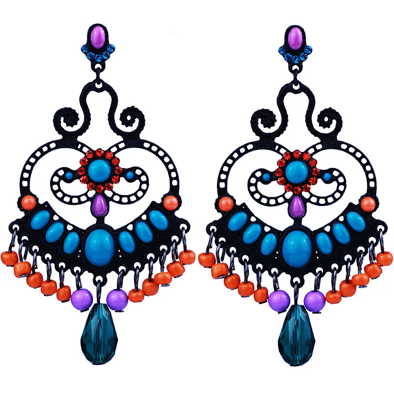 Hot Sale Brand design Acrylic Beads Tassel Drop Earring Long Bohemian Earrings Drop Earrings for Women Party Dress accessory
Hot Sale Brand design Acrylic Beads Tassel Drop Earring Long Bohemian Earrings Drop Earrings for Women Party Dress accessory