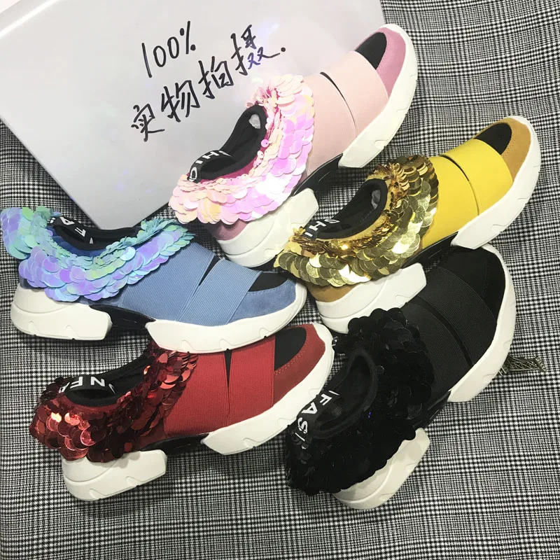 Sequined Cloth Women Casual Shoes Round Toe Woman Sneakers Low Top Women Flats Sapato Feminino Platform Shoes Chaussures Femme
Sequined Cloth Women Casual Shoes Round Toe Woman Sneakers Low Top Women Flats Sapato Feminino Platform Shoes Chaussures Femme