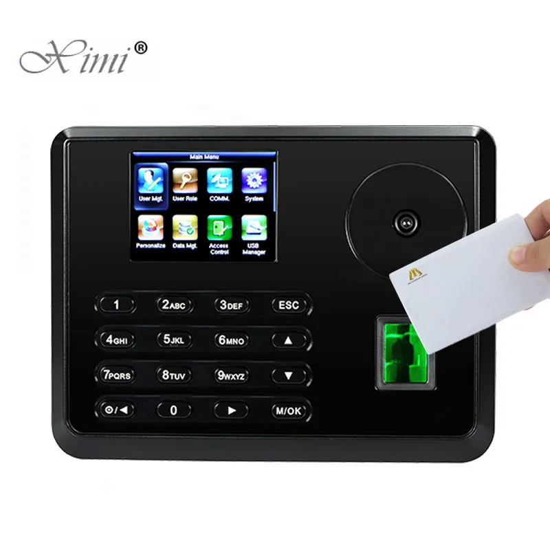 

P160 Palm Time Attendance Biometric Fingerprint Time Clock Palm Time Recorder Employee Attendance With 13.56MHZ MF Card Reader