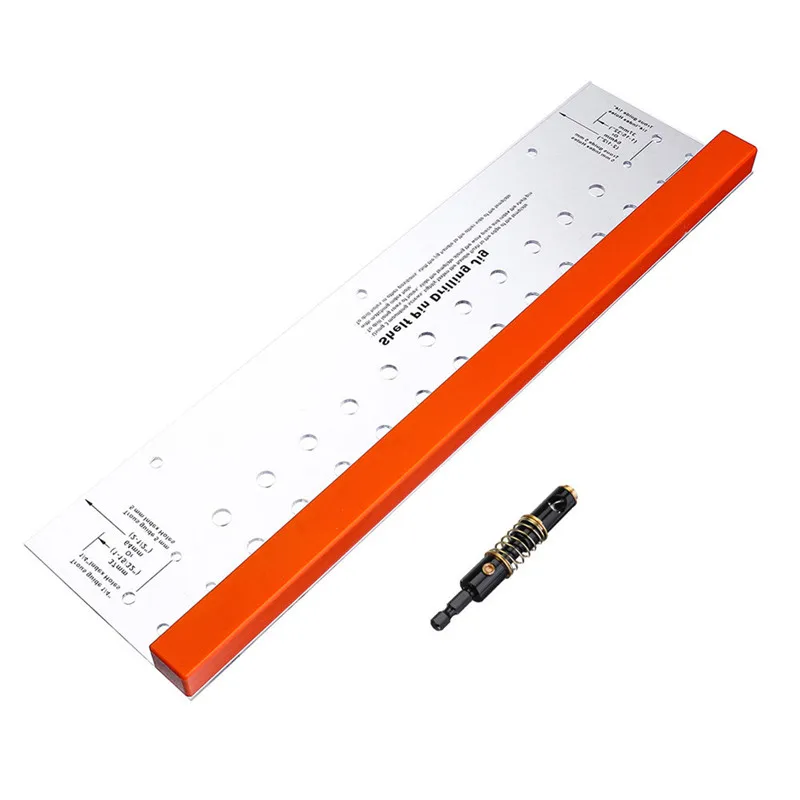 Shelf Pin Drilling Jig Woodworking Hole Drill Guide with 1/4 Inch Self Centering Reaming Bit New
Shelf Pin Drilling Jig Woodworking Hole Drill Guide with 1/4 Inch Self Centering Reaming Bit New