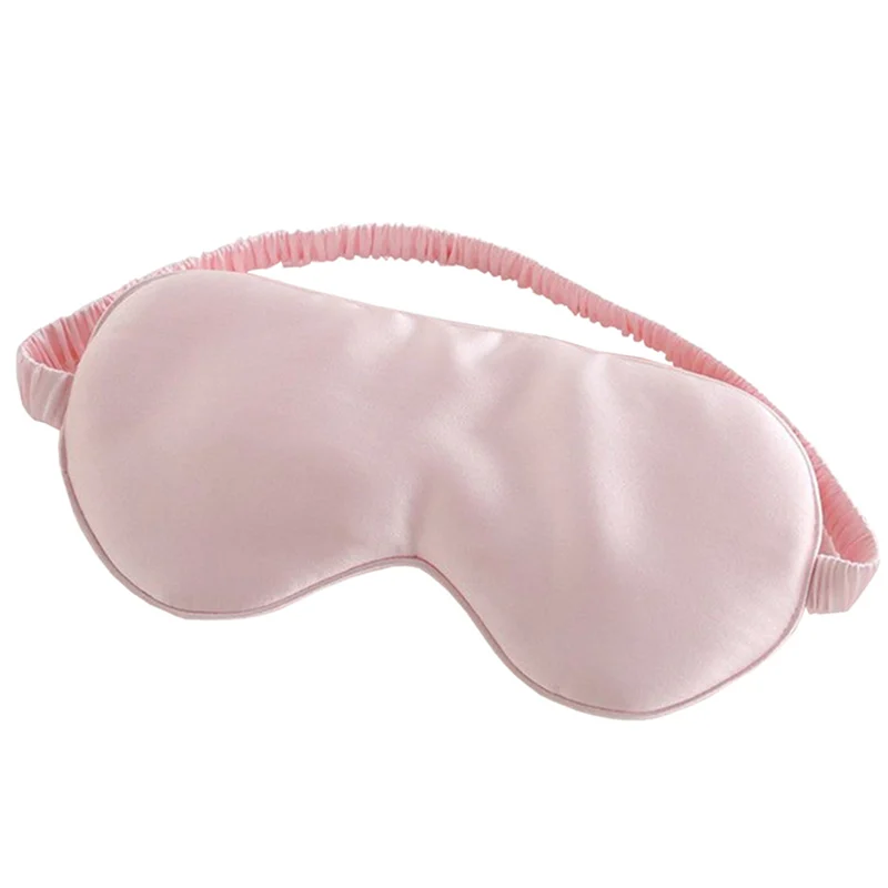 

100% Pure Silk Sleep Eye Mask Both Sides Fashion Silk Eye Cover Shade Soft Blindfold Travel Relax Aid Multicolor