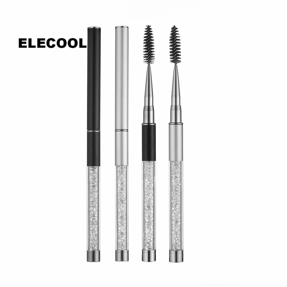 ELECOOL Silver/Black Eyelash Makeup Brushes Mascara Wands Applicator Spoolers with Rhinestone Handle Cosmetic Makeup Tool
ELECOOL Silver/Black Eyelash Makeup Brushes Mascara Wands Applicator Spoolers with Rhinestone Handle Cosmetic Makeup Tool