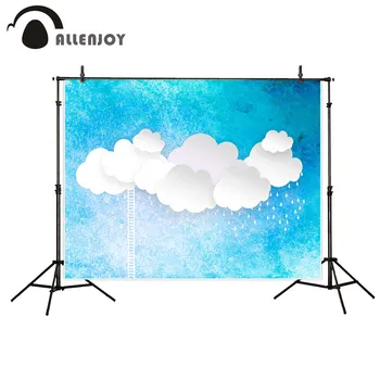 Allenjoy photography backdrop baby shower blue sky paper cloud ladder professional background photo printer for kids
Allenjoy photography backdrop baby shower blue sky paper cloud ladder professional background photo printer for kids
