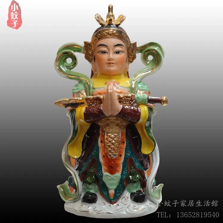 crafts home decoration accessories decor Ceramic 12~14 inch gold color fengtuo Bodhisattva Wei Tuo Temple all pieces of white po
crafts home decoration accessories decor Ceramic 12~14 inch gold color fengtuo Bodhisattva Wei Tuo Temple all pieces of white po