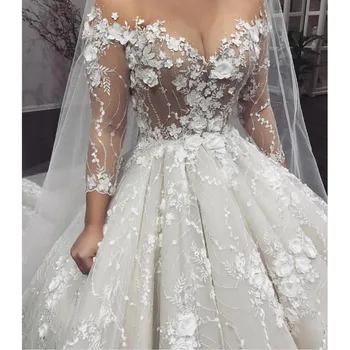 High-end Custom-made Flower Lace Wedding Dresses Ball Gown Wedding Dress 2019 Sweetehart Vestido De Noiva
High-end Custom-made Flower Lace Wedding Dresses Ball Gown Wedding Dress 2019 Sweetehart Vestido De Noiva