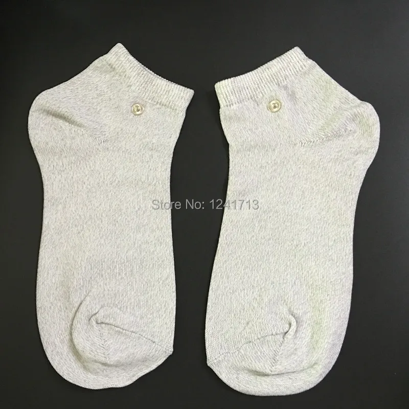 Фото Бесплатная доставка 2 шт токопроводящие для массажа TENS массажные носки TENS/EMS