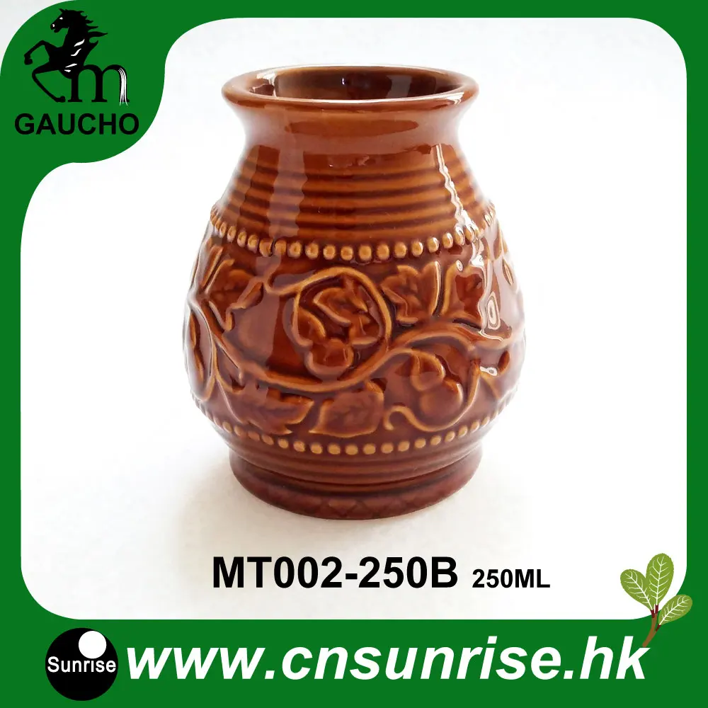 1pcs/lot Delicate Argentina Yerba Mate Ceramic Cups Calabaza With Emboss Calabash Pattern Hot Sales MT002-250B
1pcs/lot Delicate Argentina Yerba Mate Ceramic Cups Calabaza With Emboss Calabash Pattern Hot Sales MT002-250B