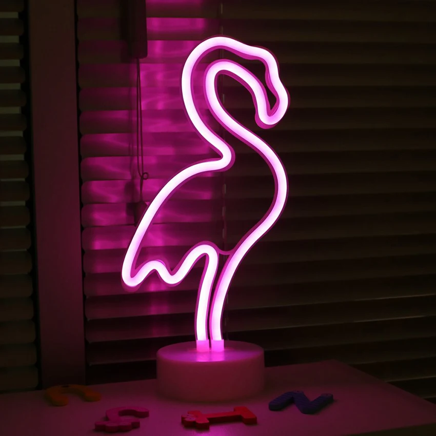 USB Battery Powered Flamingo Shaped Neon Lamp Holiday Light Flamingo LED Night Light Home Bedroom Festival Wedding Decoration
USB Battery Powered Flamingo Shaped Neon Lamp Holiday Light Flamingo LED Night Light Home Bedroom Festival Wedding Decoration