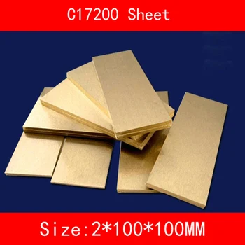 2* 100 * 100mm Beryllium Bronze Sheet copper alloy Plate of C17200 CuBe2 CB101 TOCT BPB2 Mould Material Laser Cutting CNC
2* 100 * 100mm Beryllium Bronze Sheet copper alloy Plate of C17200 CuBe2 CB101 TOCT BPB2 Mould Material Laser Cutting CNC