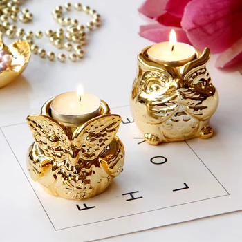 PINNY Gold Plated Ceramic Owl Candle Holders Nordic Animal Candle Holder Home Decoration Accessories European Crafts
PINNY Gold Plated Ceramic Owl Candle Holders Nordic Animal Candle Holder Home Decoration Accessories European Crafts