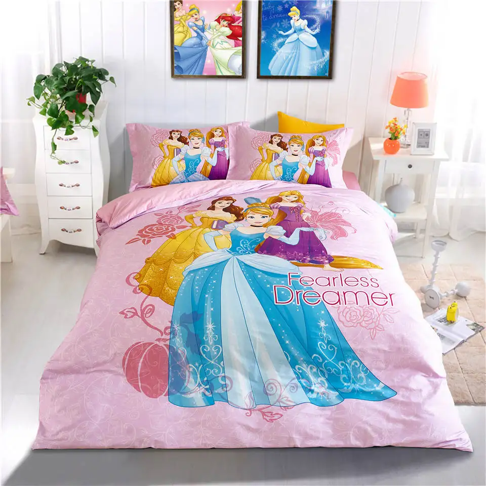 Disney Pink Princess Cartoon 3D Printed Bedding Set Kids Girl's Bedroom Decor Cotton Bed Duvet Cover Single Twin Full Queen Size
Disney Pink Princess Cartoon 3D Printed Bedding Set Kids Girl's Bedroom Decor Cotton Bed Duvet Cover Single Twin Full Queen Size