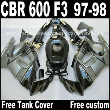 Motorcycle parts for HONDA CBR 600 F3 fairings 1997 1998 CBR600 F3 97 98 black silver fairing kit + Tank cover S8
Motorcycle parts for HONDA CBR 600 F3 fairings 1997 1998 CBR600 F3 97 98 black silver fairing kit + Tank cover S8