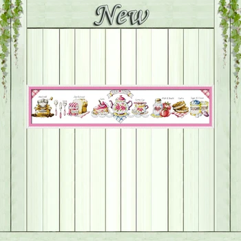 Tea-time cake dish cookies Coffee shop Decor counted print on canvas DMC 11CT 14CT kits Cross Stitch embroidery needlework Sets
Tea-time cake dish cookies Coffee shop Decor counted print on canvas DMC 11CT 14CT kits Cross Stitch embroidery needlework Sets