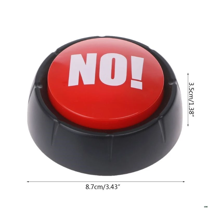 Novelty Big Red NO Button No Sound Button Desktop Sound Toy Great For Parents Co-Workers Gag Joke
Novelty Big Red NO Button No Sound Button Desktop Sound Toy Great For Parents Co-Workers Gag Joke