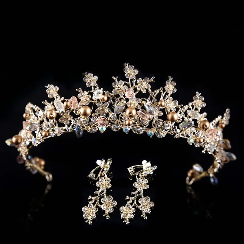 New Fashion Baroque styles Vintage Wedding Bridal Alloy Pearl Crown Tiara Queen Crown Party Headband Jewelry Sets Bridal DressLB
New Fashion Baroque styles Vintage Wedding Bridal Alloy Pearl Crown Tiara Queen Crown Party Headband Jewelry Sets Bridal DressLB