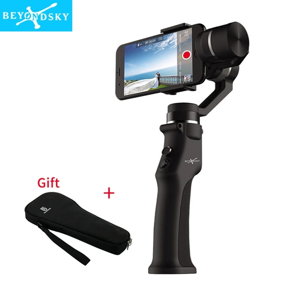 Smartphone Handheld Gimbal Beyondsky Intelligent 3-Axis Stabilizer Suitable for Phones iPhone 8 X Xiaomi Samsung Action Camera
Smartphone Handheld Gimbal Beyondsky Intelligent 3-Axis Stabilizer Suitable for Phones iPhone 8 X Xiaomi Samsung Action Camera
