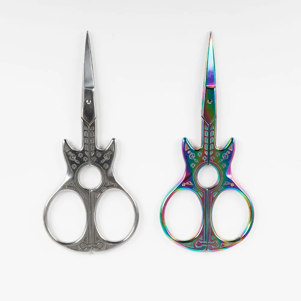1Pcs Durable Stainless Steel Vintage Classic Embroidery Scissors Nail Art Guitar Shape Scissors Cutters Styling Tools
1Pcs Durable Stainless Steel Vintage Classic Embroidery Scissors Nail Art Guitar Shape Scissors Cutters Styling Tools