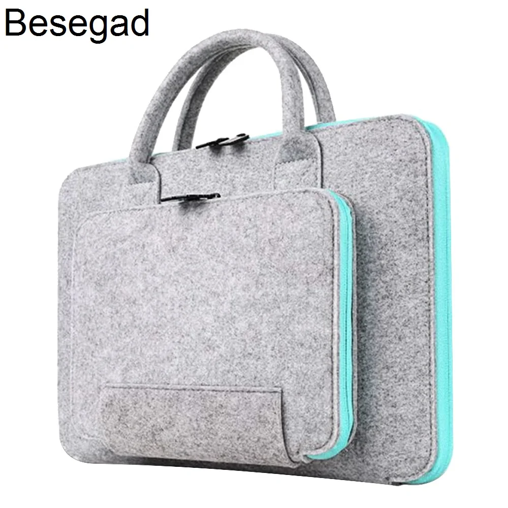 Besegad Travel Carrying Storage Bag Handbag Laptop Sleeve Pouch Case Cover Bag for Macbook Air Pro 11 13 13.3 15 15.4 17 inch
Besegad Travel Carrying Storage Bag Handbag Laptop Sleeve Pouch Case Cover Bag for Macbook Air Pro 11 13 13.3 15 15.4 17 inch