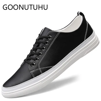 2019 new fashion men's shoes casual genuine leather man flats sneakers white and black shoe male platform shoes for men hot sale
2019 new fashion men's shoes casual genuine leather man flats sneakers white and black shoe male platform shoes for men hot sale