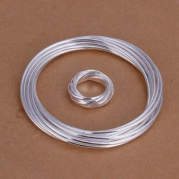 925 jewelry silver plated jewelry set, fashion jewelry set 10 Strands Ring Bangle S304 /cpkalgra dahalroa LKNSPCS304
925 jewelry silver plated jewelry set, fashion jewelry set 10 Strands Ring Bangle S304 /cpkalgra dahalroa LKNSPCS304
