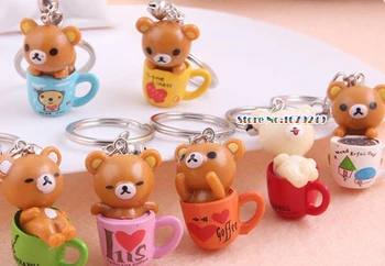 100pcs/lot free shipping creative style cute cup bear keychain unisex casual cartoon bear key ring
100pcs/lot free shipping creative style cute cup bear keychain unisex casual cartoon bear key ring