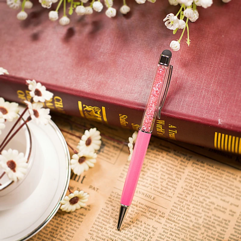 (1 шт./распродать) Творческий кристальная ручка ручки со стразами канцелярские