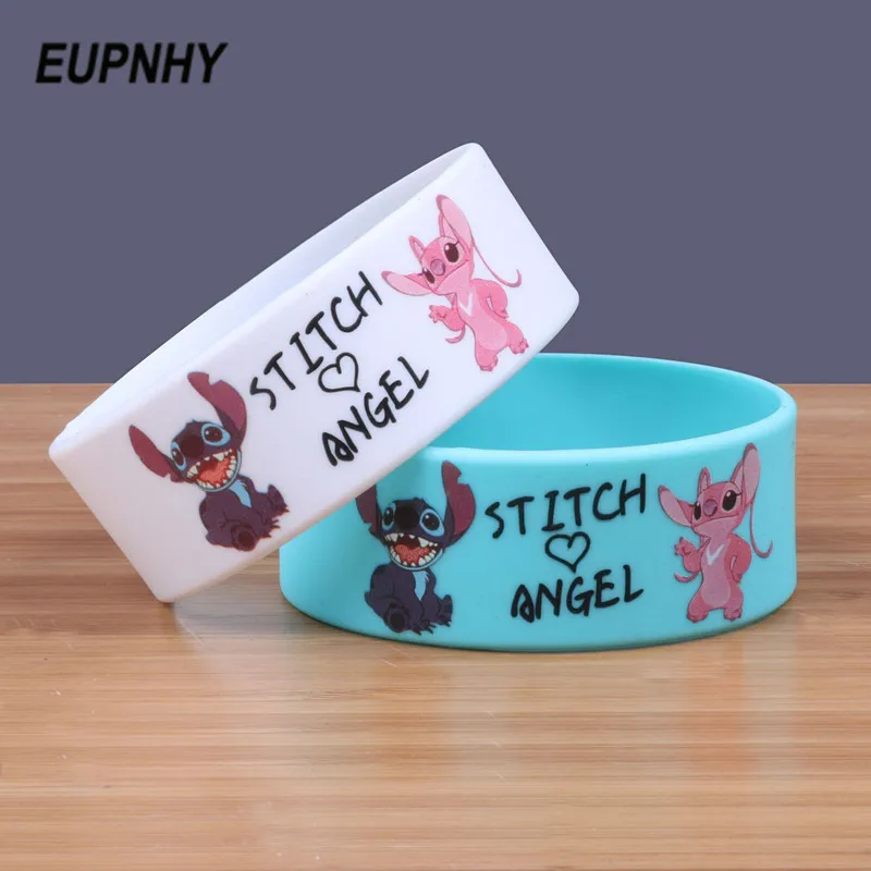 EUPNHY 1Pcs Cartoon Lilo and Stitch Bracelet Wide Band Silicone Wristband Sports Rubber Bangle Bracelet Gifts Jewelry
EUPNHY 1Pcs Cartoon Lilo and Stitch Bracelet Wide Band Silicone Wristband Sports Rubber Bangle Bracelet Gifts Jewelry