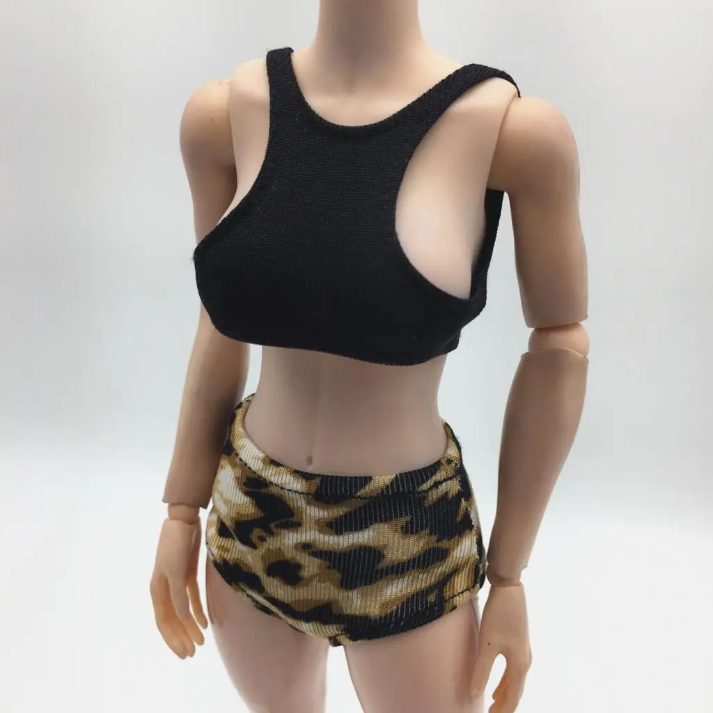 1/6 Scale Female Clothes Vest Shorts Suit Set Women Clothing for 12'' HT Phicen Kumik CY CG Girls Body Action Figure Accessories