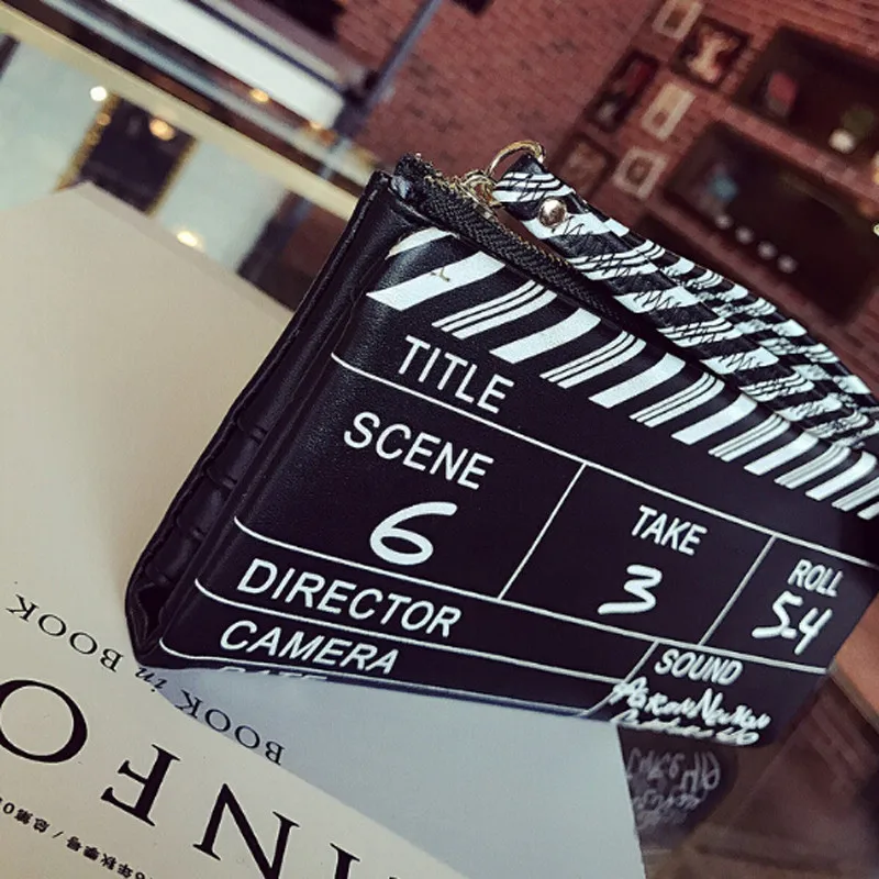 Fashion Film NG Board Handbags Girls Envelope Movie Clapperboard Small Phone Bag PU Leather Women Card Holder Wallets For Women
Fashion Film NG Board Handbags Girls Envelope Movie Clapperboard Small Phone Bag PU Leather Women Card Holder Wallets For Women