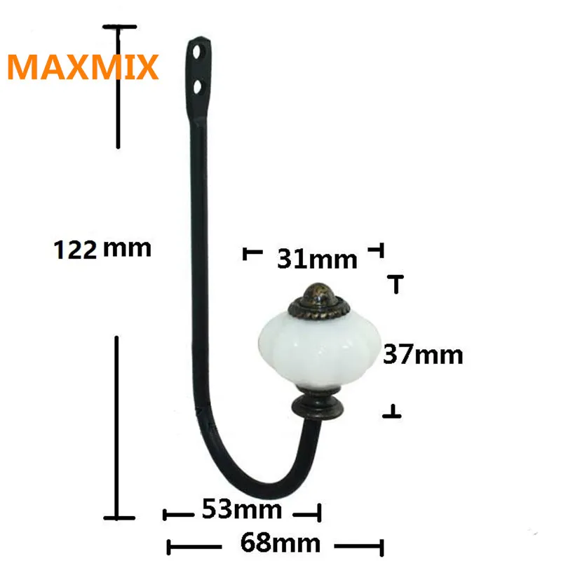 MAXMIX 5pcs/lot decoration black wall hanger home furniture hooks with screw Clothes hook Coat racks Single hook European style
MAXMIX 5pcs/lot decoration black wall hanger home furniture hooks with screw Clothes hook Coat racks Single hook European style