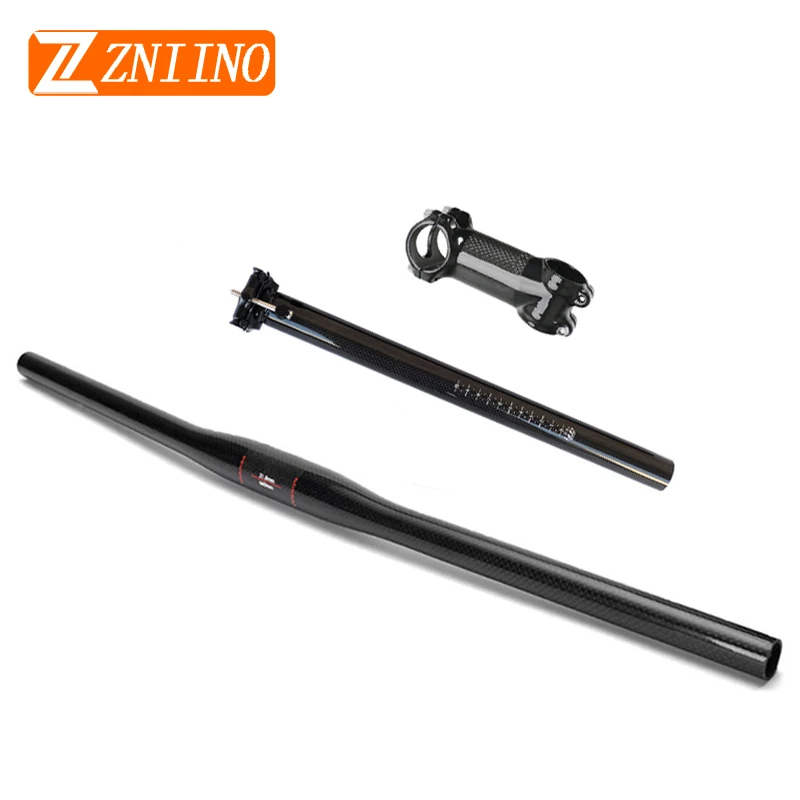 NO LOGO Mountain bike 3K full carbon One-shaped/Swallow-shaped handlebar MTB parts Flat or Riser Handlebar + Stem+ Seatpost
NO LOGO Mountain bike 3K full carbon One-shaped/Swallow-shaped handlebar MTB parts Flat or Riser Handlebar + Stem+ Seatpost